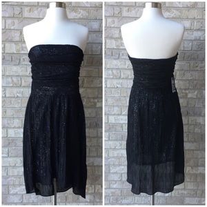NWT Express HI-Low Strapless Sequin Dress Size 8🌸